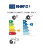 Banoze-X-Pacer-22540ZR18-92W-XL-Passenger-Car-Tyre-Energy-Sheet-by-Tyre-Station-Slough-UK